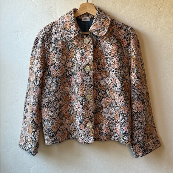 LESET Jackets & Blazers - LESET, Floral Tapestry Blazer, Small